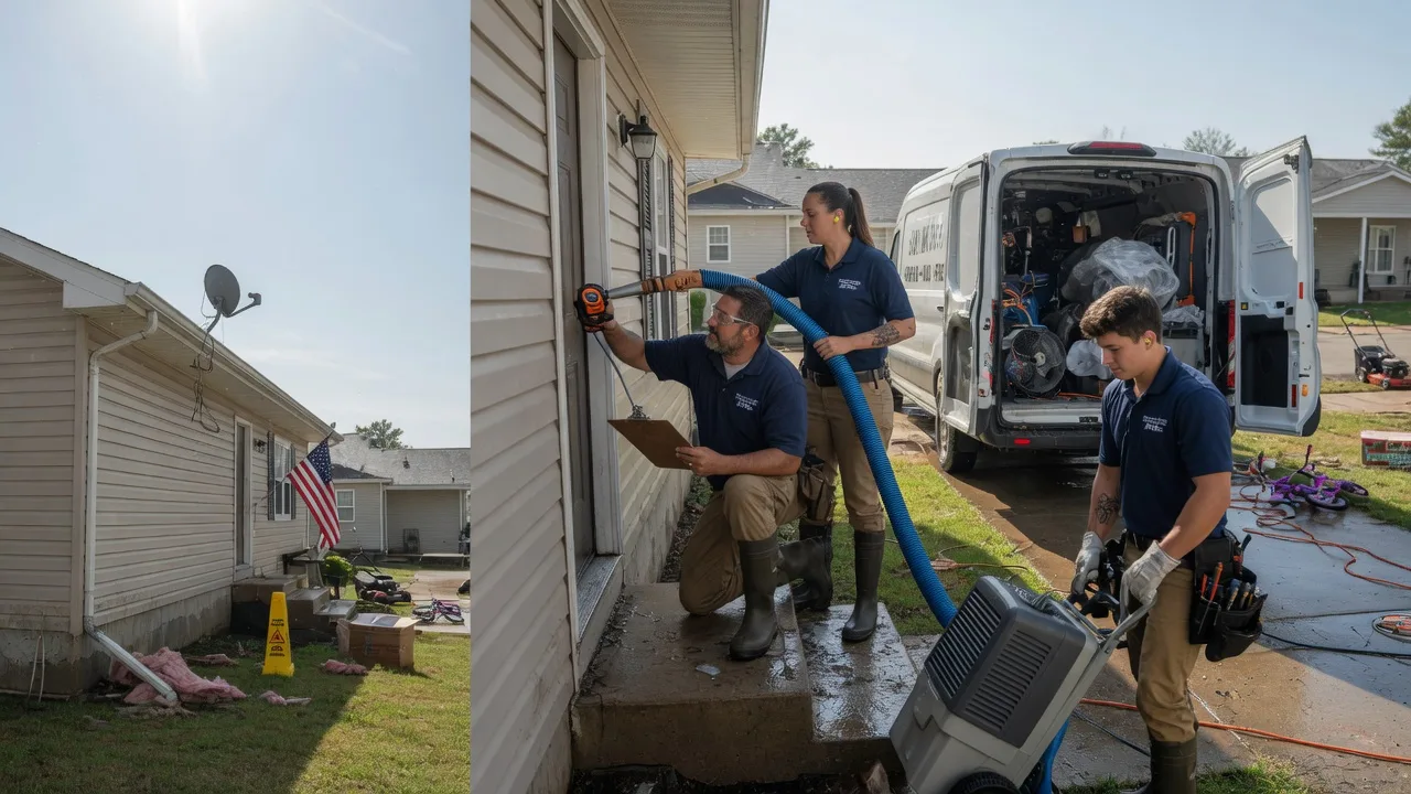 Ceiling Water Damage Restoration in Hamden, OH near me